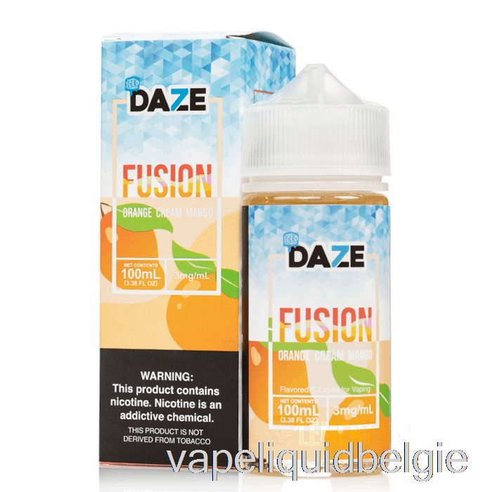 Vape België Ijs-sinaasappelcrème Mango - 7 Daze Fusion - 100ml 3mg